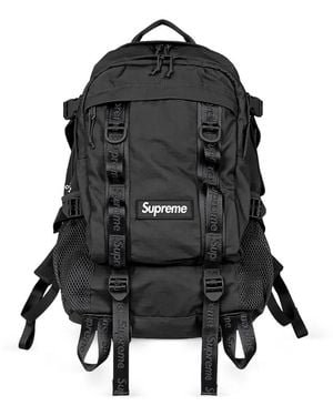 Supreme Logo-Detail Backpack - Black