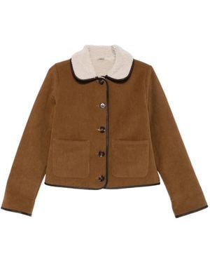 Barbour Penny Fleece Casual Jacket - Brown