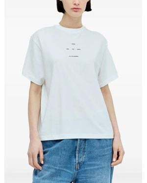 Song For The Mute Cotton T-Shirt - Blue