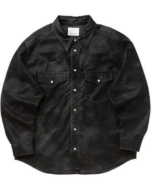 Isabel Marant Kadrian Double-Pocket Shirt Jacket - Black