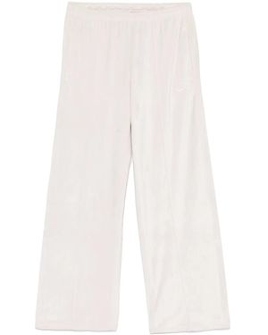Nike Mid-Rise Velour Track Pants - White