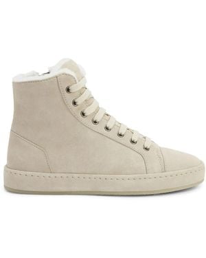 Giuseppe Zanotti Gz City High-Top Sneakers - Natural