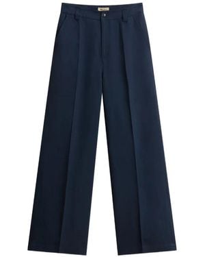 Woolrich Belt-Loops Pants - Blue