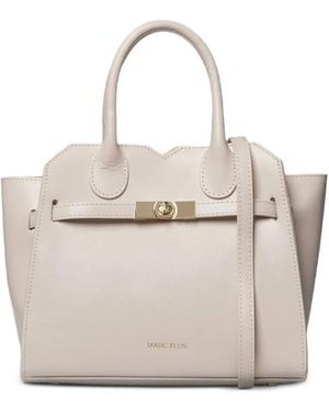 Marc Ellis Twist-Lock Tote Bag - Natural