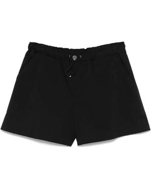 Moschino Logo-Patch Shorts - Black
