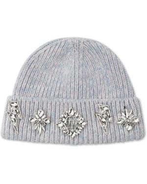 Philipp Plein Berretto Con Spilla - Grigio