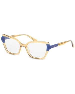 KARL LAGERFELD Geometric-Frame Glasses - White