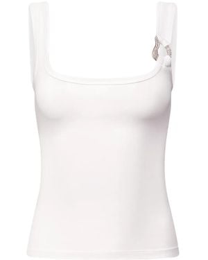 Area Ring-Detail Tank Top - White