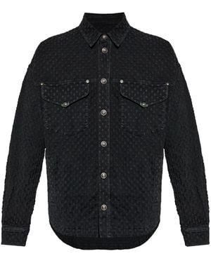 Versace Jeans Couture Denim Shirt Jacket - Black