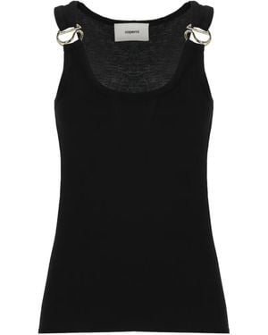 Coperni Logo-Plaque Tank Top - Black