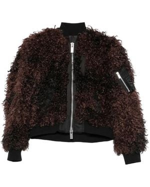 Sacai Zip-Up Bomber Jacket - Black