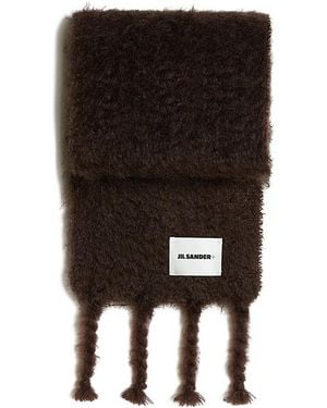 Jil Sander Wool Blend Scarf-Donna - Nero