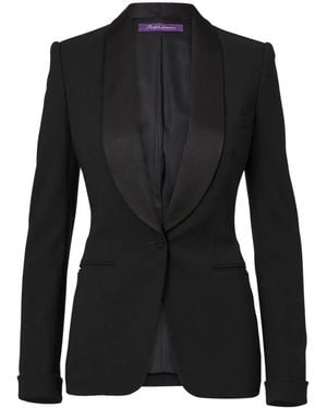 Ralph Lauren Sawyer Single-Breasted Tuxedo Jacket - Black
