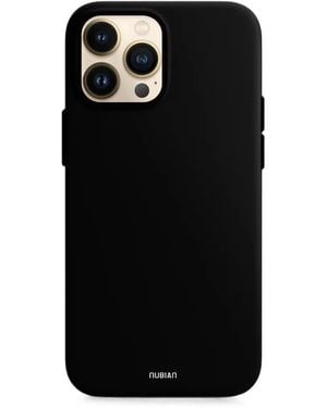SECRETFACT Nubian Logo-Print Phone Case - Black