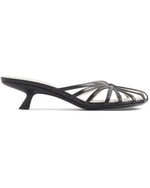 Mugler Pantoletten Mit Knoten - Weiß