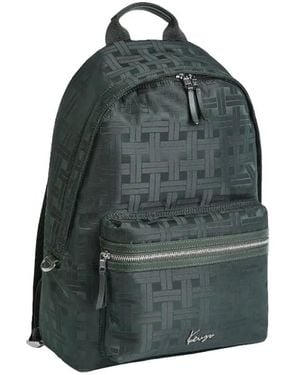 KENZO ウーブンパターン バックパック - ブルー