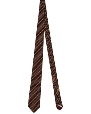 Ferragamo Silk Tie - Brown