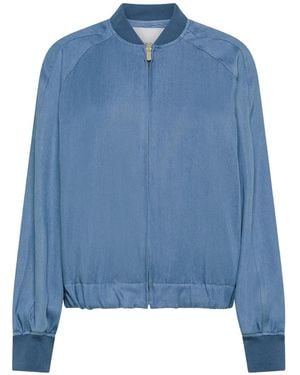 Cruna Dalia Zip-Up Bomber Jacket - Blue