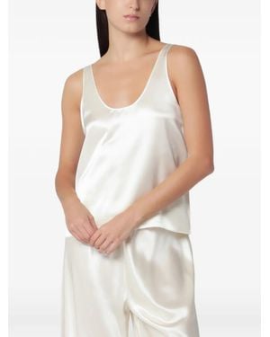 Almada Label Romy Satin-Finish Top - White
