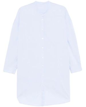 Private 0204 Camisa Larga Con Botones - Blanco