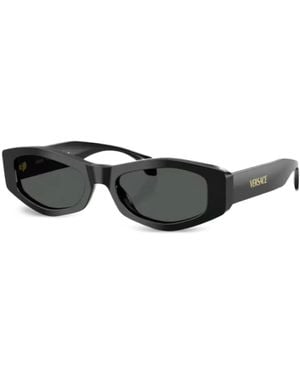 Versace Lunettes De Soleil À Monture Géométrique 4487 - Noir
