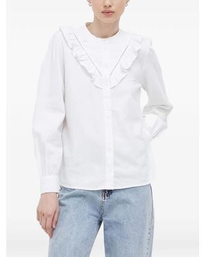 Levi's Ruffled Shirt - White