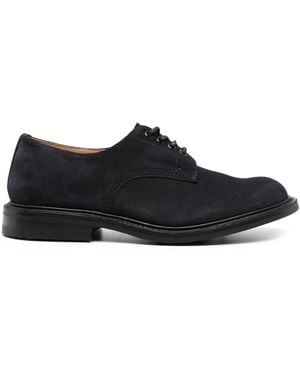 Tricker's Danielo Round-Toe Derby Shoes - Black