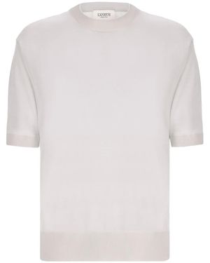 Laneus Knitted T-Shirt - White