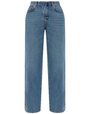 Balmain Logo-Patch Jeans - Blue