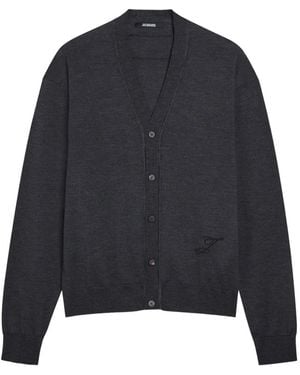 Jacquemus The J Embroidered Cardigan - Blue