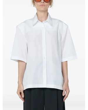 Thelatest Blouse Met Korte Mouwen - Wit