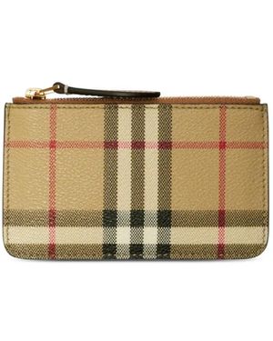 Burberry チェック コインケース - ナチュラル