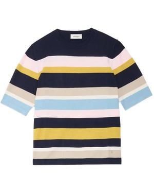Ottod'Ame Striped Crew-Neck T-Shirt - Blue