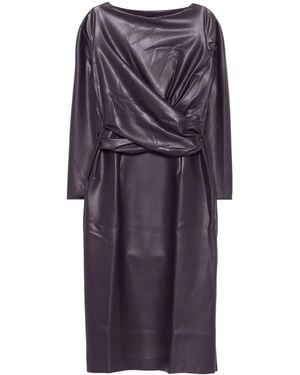 La Petite Robe Di Chiara Boni Camelia Midi Dress - Purple