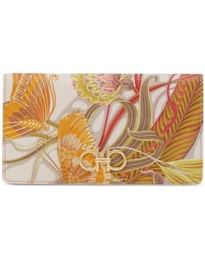 Ferragamo Portemonnaie Mit Gancini-Detail - Natur