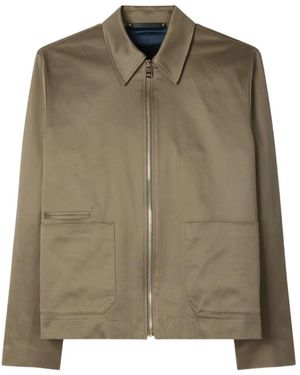 Paul Smith Stretch-Cotton Zip Jacket - Green