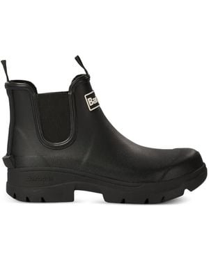 Barbour Nimbus Logo-Patch Rain Boots - Black