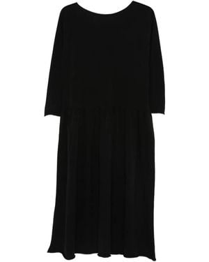 Daniela Gregis Gathered Midi Dress - Black