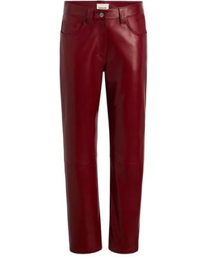 KHAITE Callum Trousers - Red