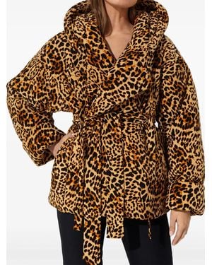 Norma Kamali Tie-Fastening Padded Jacket - Brown