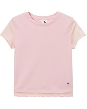 B+ AB Layered T-Shirt - Pink
