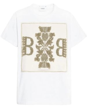 Barrie Logo-Embroidered T-Shirt - White