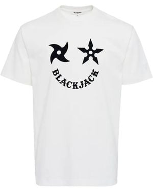 Black Jack Jewelry Shuriken Graphic T-Shirt - White
