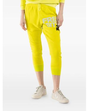 Freecity Drawstring Logo Joggers - Yellow