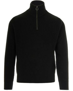 Paul & Shark Gerippter Strickpullover - Schwarz