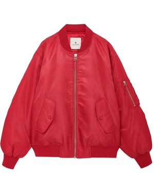 Anine Bing Leon Bomber Jacket - Red