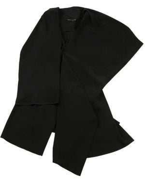 Yohji Yamamoto Draped Long Vest - Black