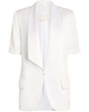 Genny Short-Sleeve Pocket Jacket - White