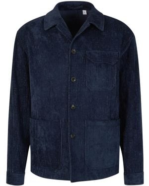Lardini コーデュロイ シャツ - ブルー
