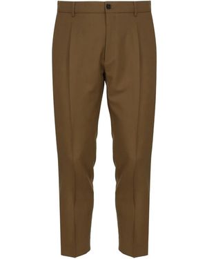 BE ABLE Pleated-Front Trousers - Green